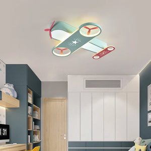 Modern LED airplane-shaped chandelier for indoor lighting