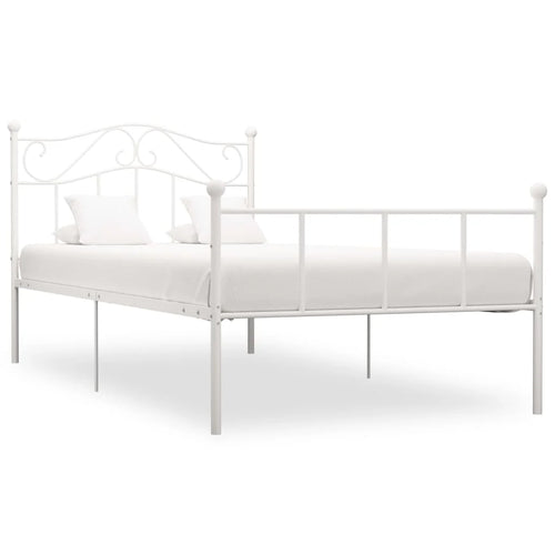 Iron Bed Frame Modern Style Double Single Bed with Headboard, Simple feel food food Iron Frame Bed Bed Bed Furniture - vue 3 sur 12