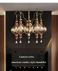 lustre rétro français en cristal style vintage suspension