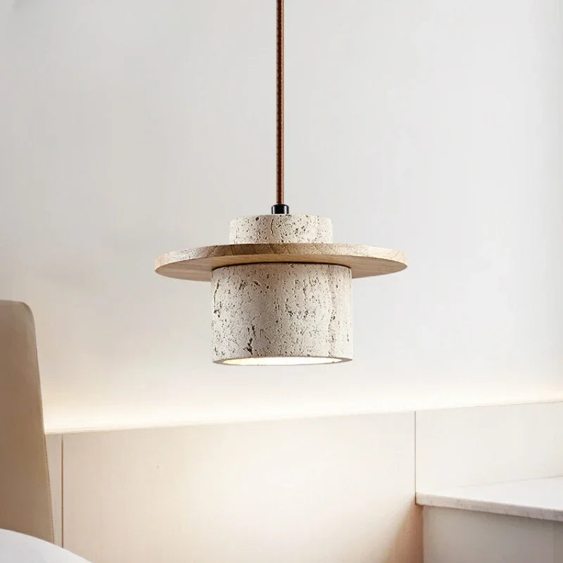 lustre vintage en pierre à led pour décoration intérieure