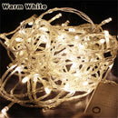 Multicolour LED string lights for festive Christmas decoration