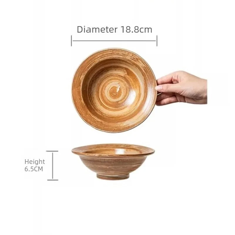 Bol ramen style chapeau paille céramique texture japonaise - vue 7 sur 7