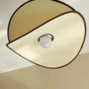 lustre led suspendu en tissu 	 style réglable