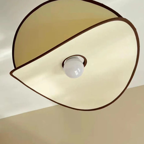 lustre led suspendu en tissu style 	 cordon réglable