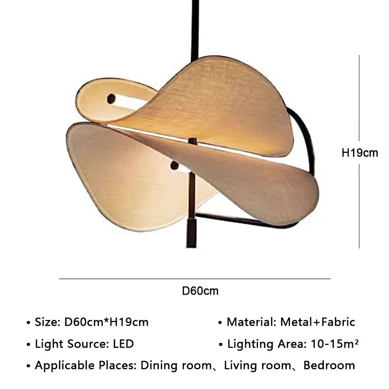 Nordic fabric pendant light, living room, dining room, bedroom, B&B decoration, home pendant light