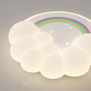 plafonnier led moderne nuages bulles pour chambre enfant