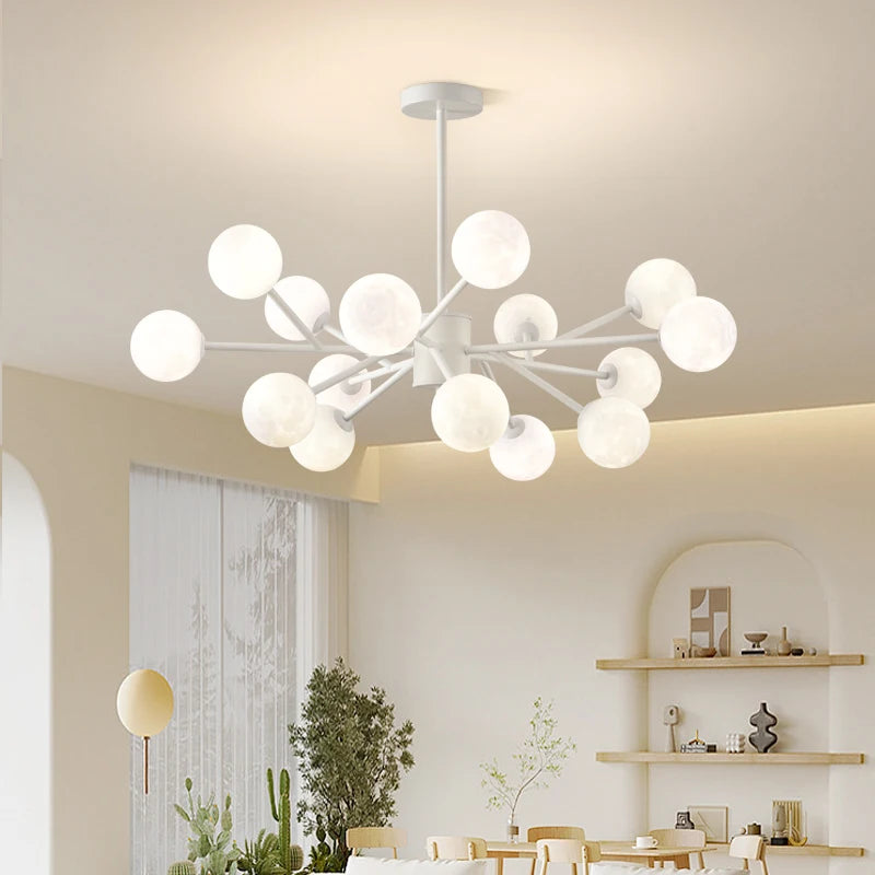 lustre moderne led qiyimei avec 12/15 lumières pour intérieur - vue 5 sur 10