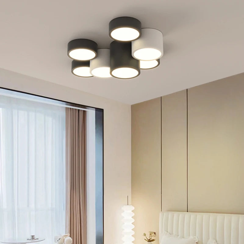 plafonnier moderne à leds pour décoration intérieure élégante - vue 4 sur 9