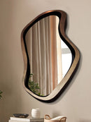 Creative nordic minimalist wall mirror with LED lighting