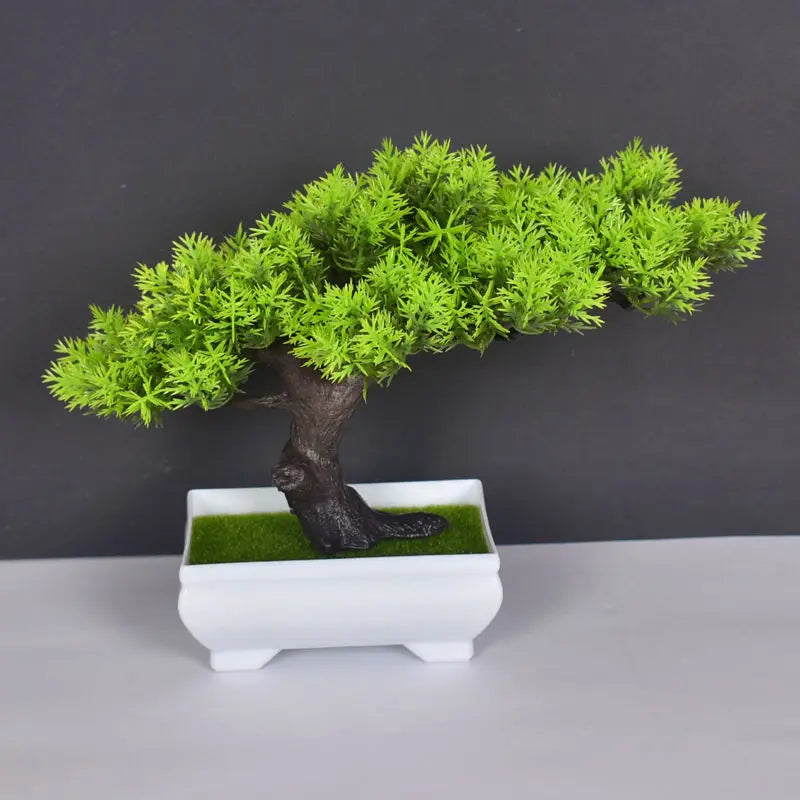 plante artificielle bonsaï en plastique pour décoration intérieure - vue 3 sur 41