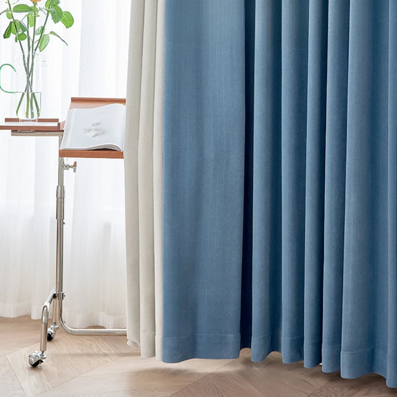Rideau occultant moderne plissé pour salon chambre fenêtre - vue 4 sur 19