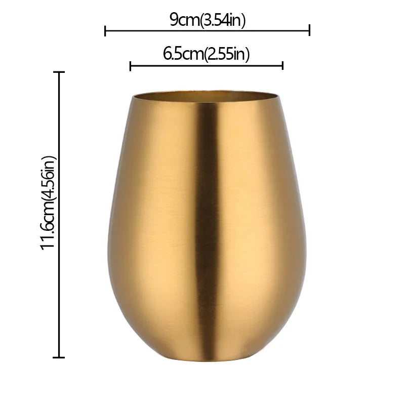 Verres acier inoxydable 500 ml style bar robustes