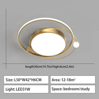 lustre led moderne à intensité variable pour intérieur