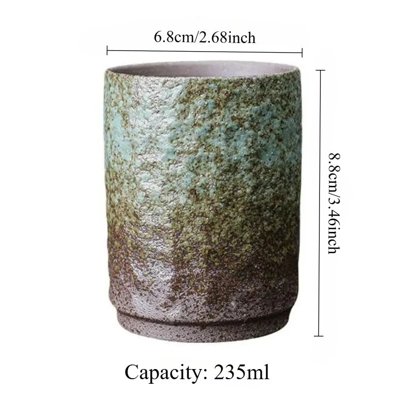 Mug vintage ceramique chinoise artisanale gres style rustique