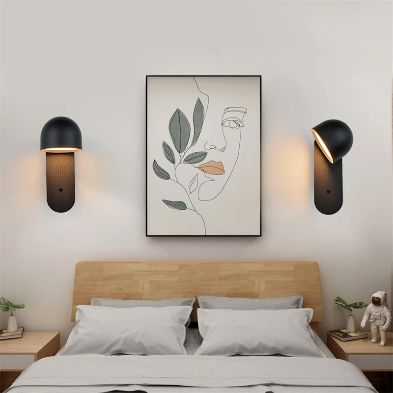 applique murale led intelligente rotative et réglable pour décoration intérieure - vue 11 sur 15