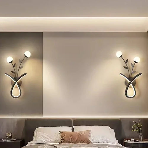 applique murale led acrylique fleur déco - vue 3 sur 23