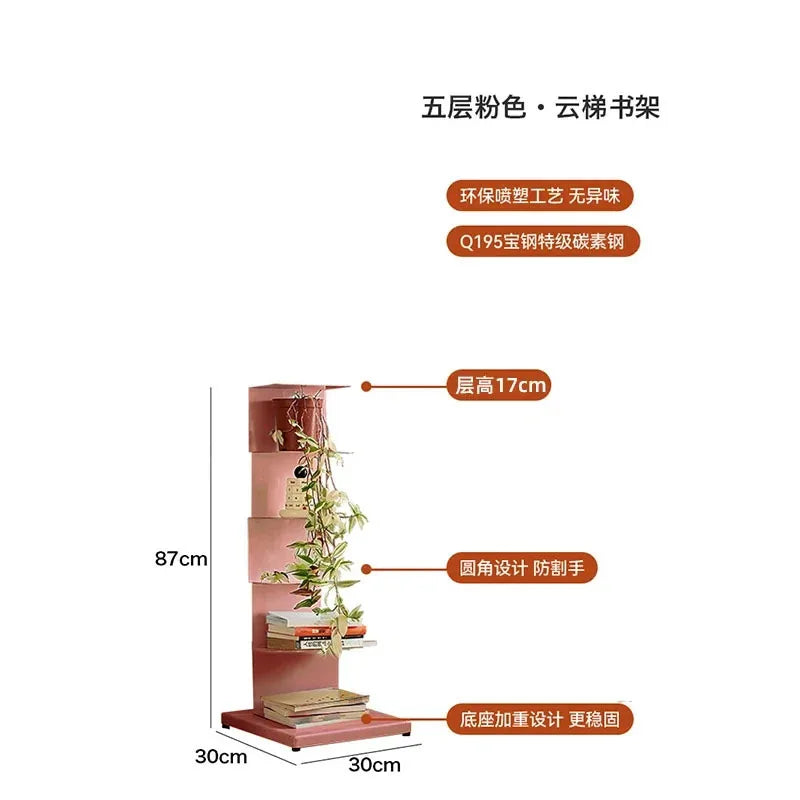 modern iron bookcase minimalist design for contemporary space