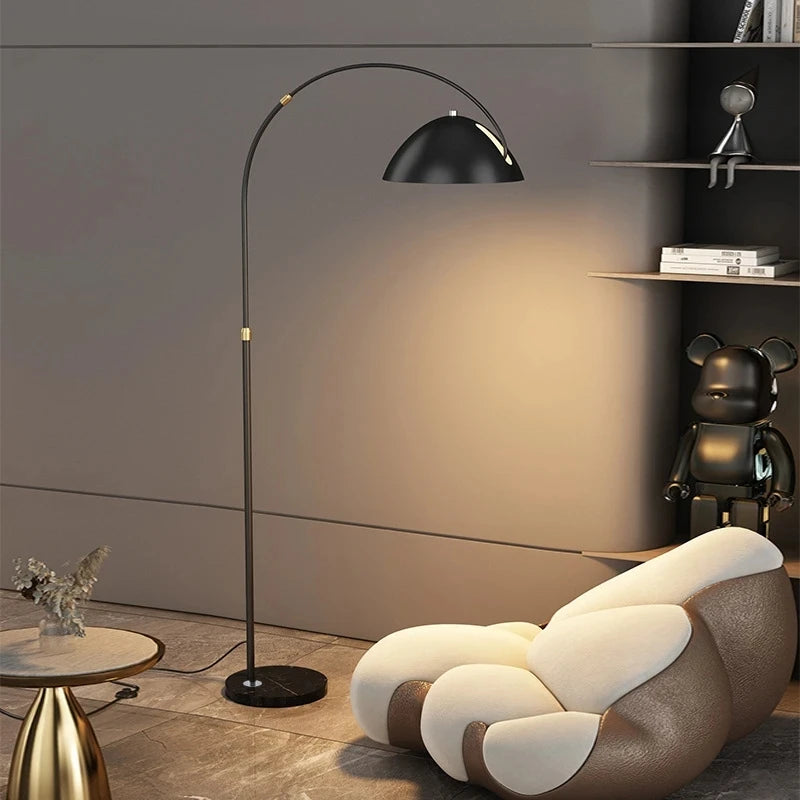 Lampadaire LED en marbre de luxe de styliste italien - vue 5 sur 8