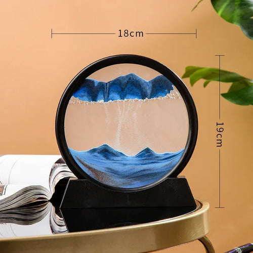 sablier en verre 3d paysage de sable en mouvement décoration artistique - vue 50 sur 54