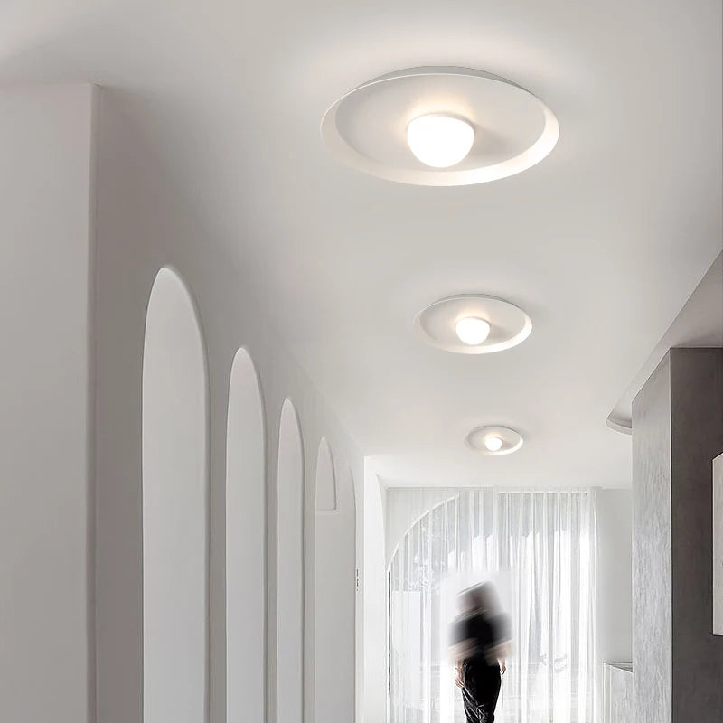 plafonnier nordique moderne simple pour entrée et balcon - vue 7 sur 10