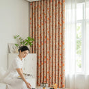 Rideau occultant floral style français pour chambre salon