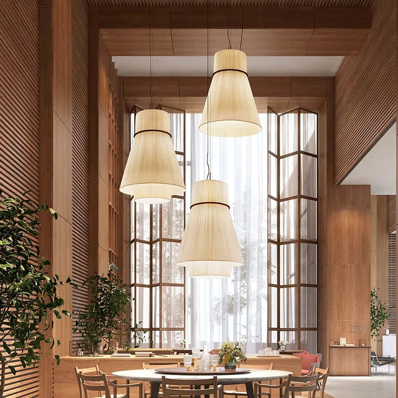 lustre rétro créatif pour hôtel et restaurant japonais