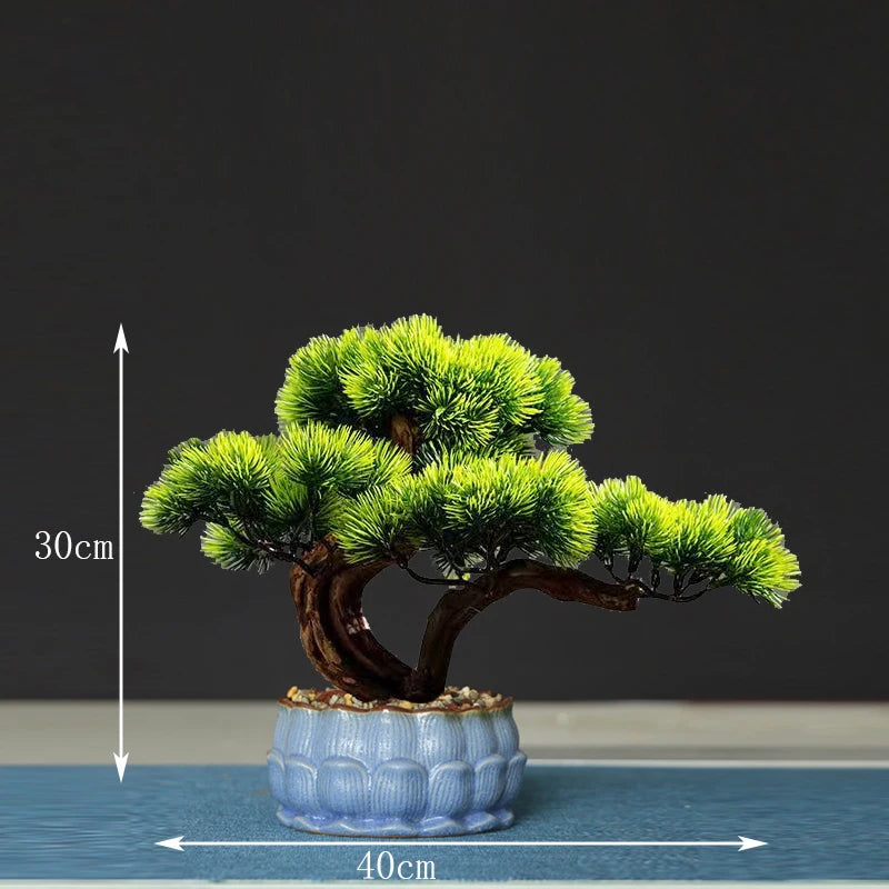 faux arbre bonsaï décoratif pour salon et aménagement paysager - vue 6 sur 36