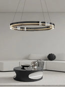 Modern Italian minimalist circular glass pendant light