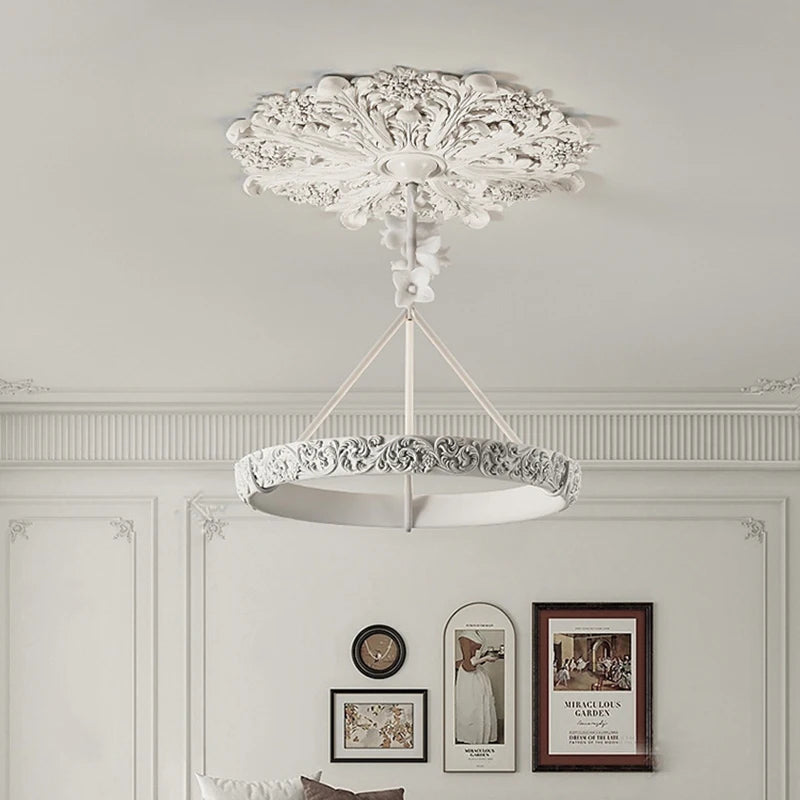 Aipaite Modern Faux Sculpture Round Chandelier is an indoor light fixture for living room, study and bedroom - vue 7 sur 22