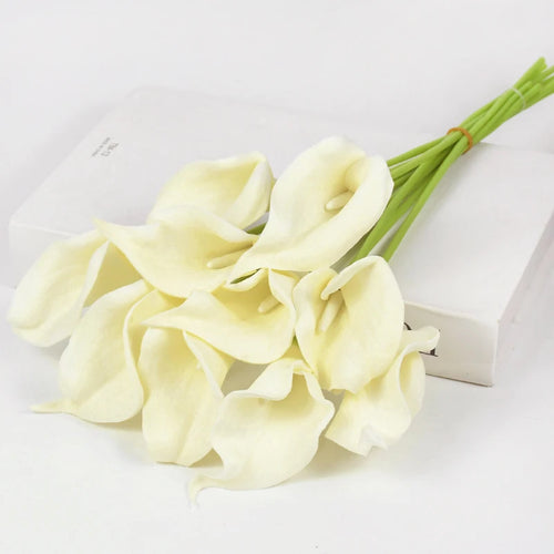 lot de fleurs artificielles lys calla pour mariage et décoration - vue 14 sur 17