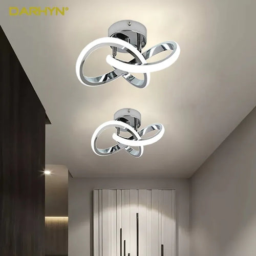 Minimalist rounded LED ceiling light - vue 2 sur 10