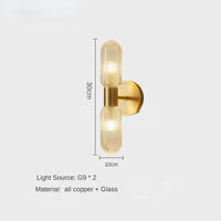 applique murale de luxe en cuivre minimalistes luminaires