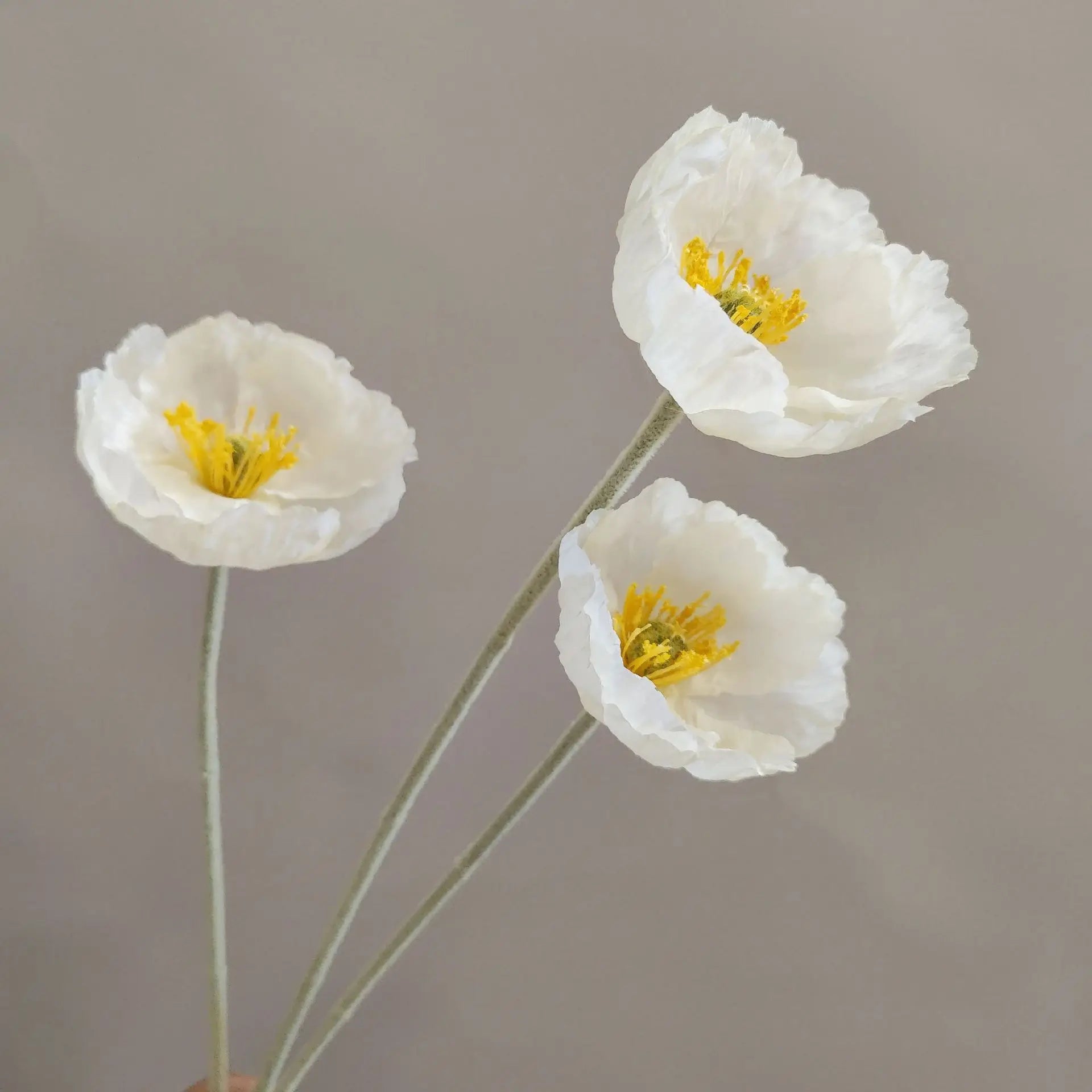 branche de fleurs artificielles pavot pour décoration et bricolage - vue 6 sur 10