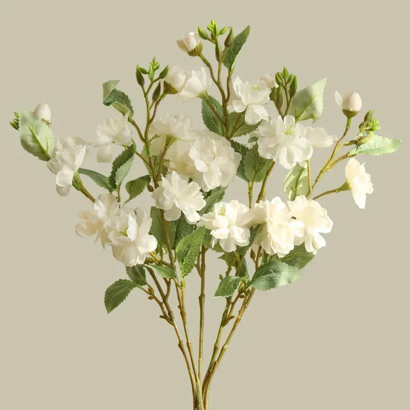 bouquet de camélias en soie pour décoration florale artificielle - vue 10 sur 10