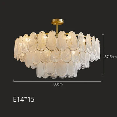 lustre suspendu en verre design nuage créatif moderne