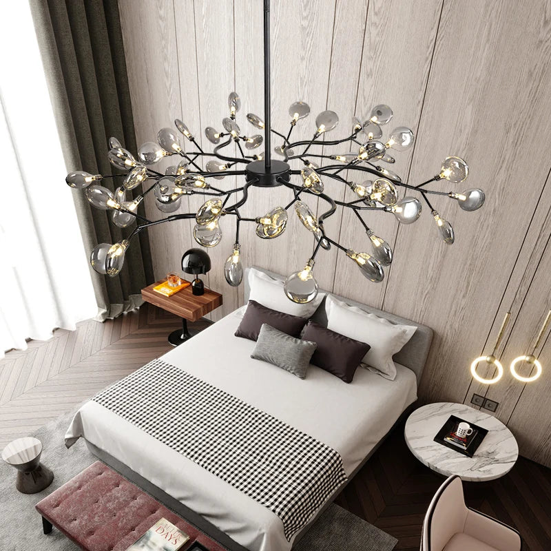 lustre en feuilles de pissenlit pour décoration intérieure élégante - vue 4 sur 10