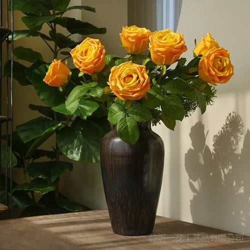 Artificial latex roses for elegant and realistic decoration - vue 4 sur 11