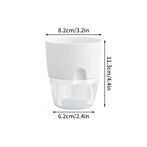 pot de fleurs auto-arrosant en plastique pour plantes succulentes