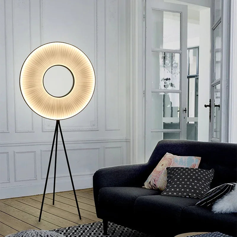 lampadaire nordique créatif led pour lecture et décoration intérieure - vue 7 sur 8