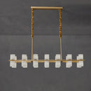 suspension postmoderne en cuivre et marbre design minimaliste