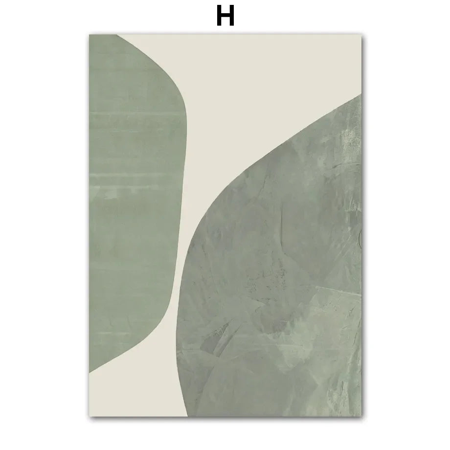 plante géométrique abstraite art mural boho pour décoration intérieure - vue 15 sur 15