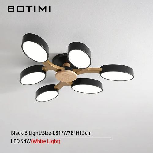 plafonnier LED gris en forme d'arbre - vue 13 sur 32