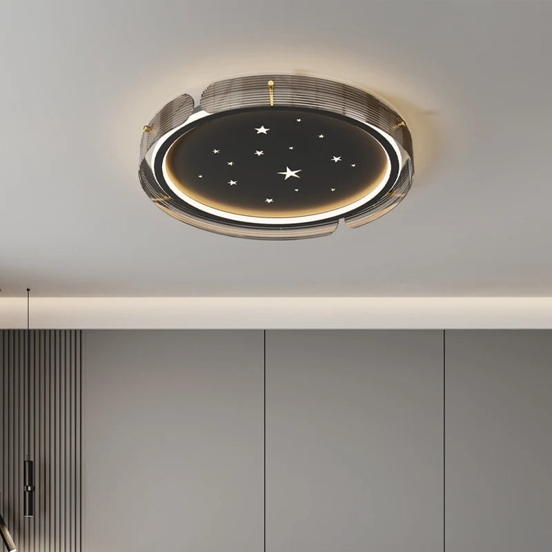 plafonnier led minimaliste avec ciel étoilé et design haut de gamme - vue 7 sur 7
