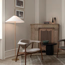 lampadaire led moderne nordique tissé à la main en bambou rotin
