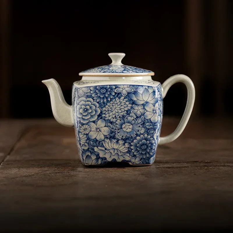 Bouilloire ceramique chinoise motifs traditionnels service the