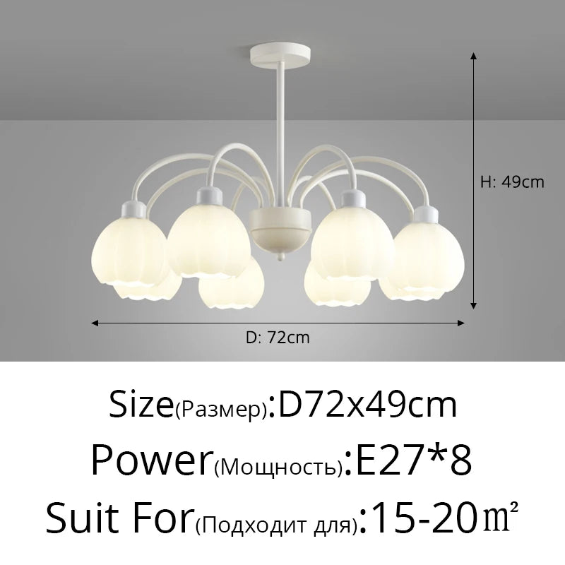 lustre à led design moderne luminaire suspendu décoratif - vue 12 sur 12