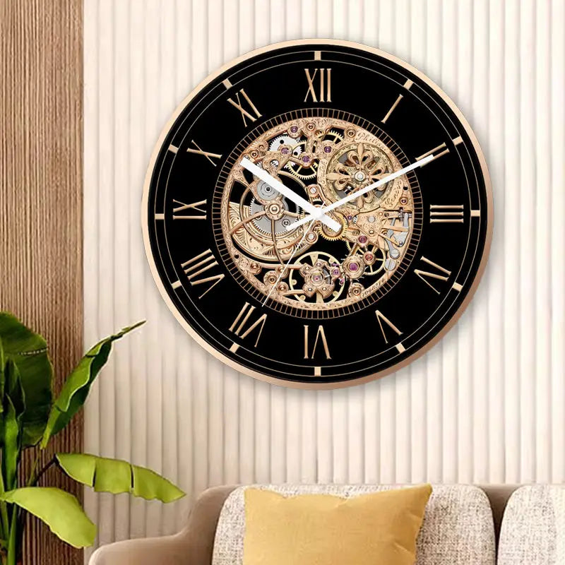horloge murale rétro silencieuse à quartz pour restaurant américain - vue 4 sur 7