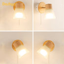 Nordique résine moulin à vent verre applique chambre chevet salle de bain cuisine salon décoration moderne bois applique murale LED luminaire
