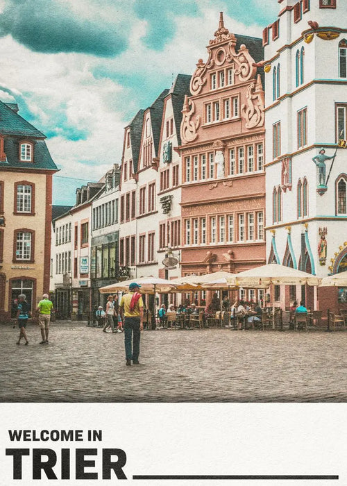 affiche artistique des villes allemandes pour décoration intérieure