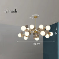 sandyha lustre moderne en verre coloré design créatif pour hôtel